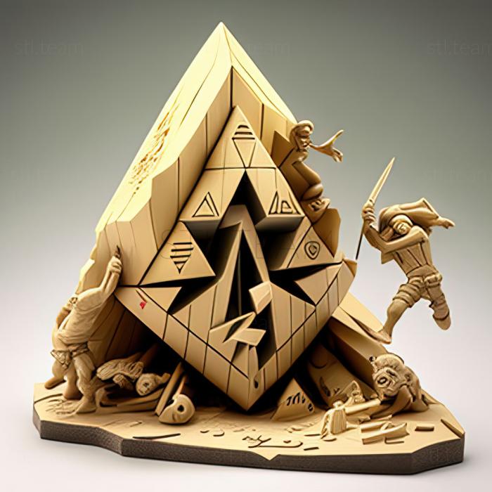 3D модель Обрадованная боевая пирамида снова VS Регистил (STL)